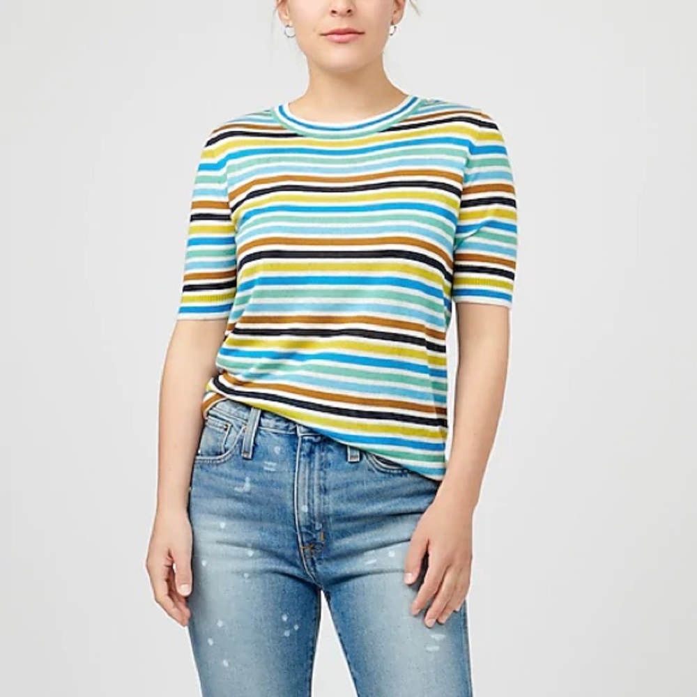 J Crew Silk Blend Tee